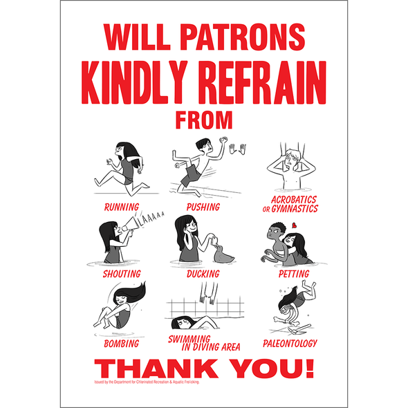 Safety Prints Art John Allison Pool Safety 12x17