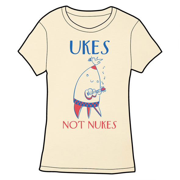 Ukes Not Nukes Shirt *LAST CHANCE* Shirts John Allison Ladies Medium