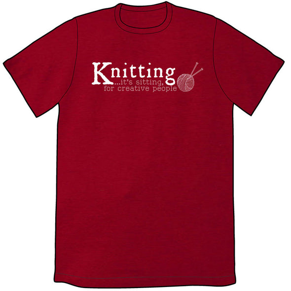 Knitting is Sitting Shirt Shirts Dave Kellett