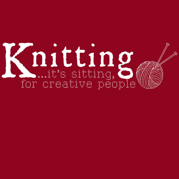 Knitting is Sitting Shirt Shirts Dave Kellett