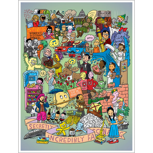 Secretly Incredibly Fascinating 100th Episode Poster Prints Secretly Incredibly Fascinating