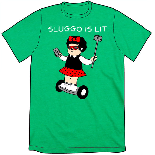 Sluggo Is Lit Shirt *LAST CHANCE* Shirts GoComics Unisex Small Kelly Green