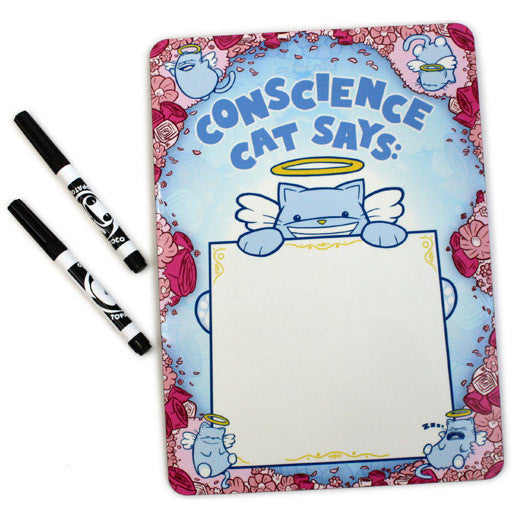Conscience Cat Whiteboard Housewares Sam Logan