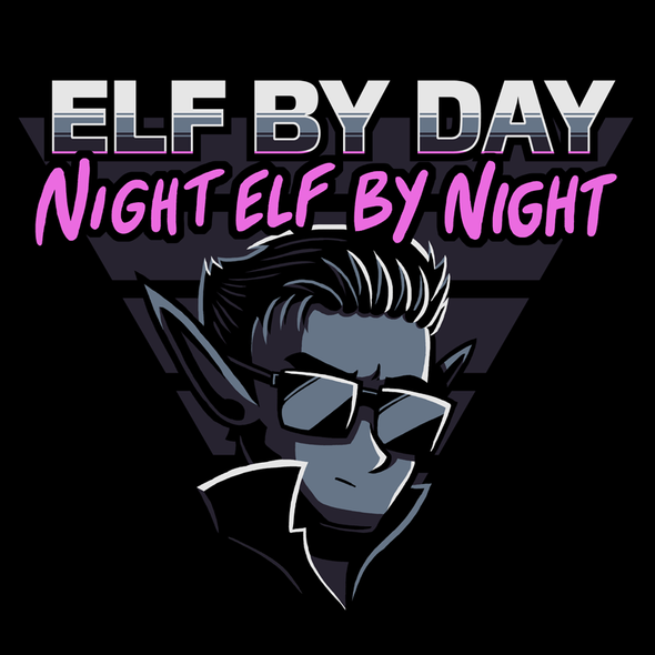 Elf By Day, Night Elf By Night Shirt Shirts Brunetto   