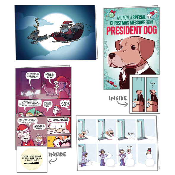 Sam & Fuzzy Holiday Cards Cards PSPrint Doggo Set!