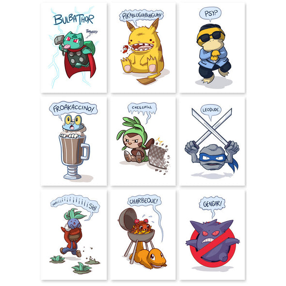 Jokemon Postcard Prints Cards Sam Logan