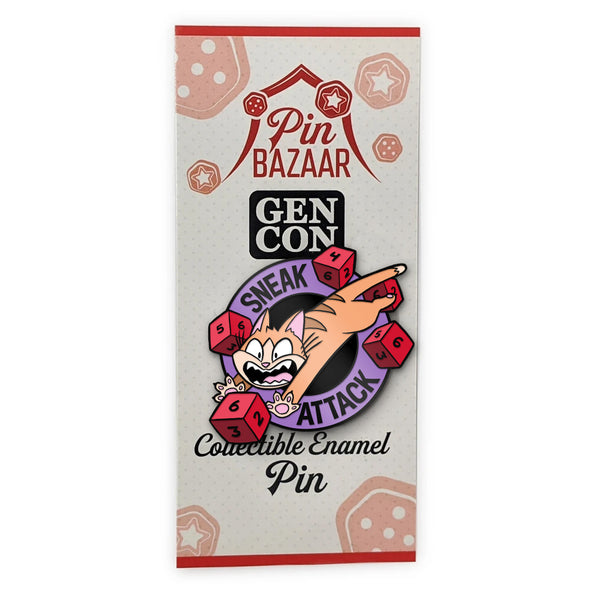 "Sneak Attack" Gen Con 2021 Pin Bazaar Pin Pins and Patches Sam Logan