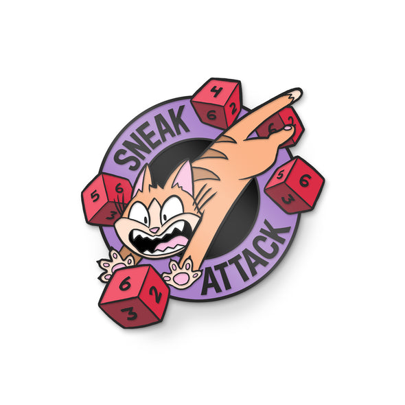 "Sneak Attack" Gen Con 2021 Pin Bazaar Pin Pins and Patches Sam Logan