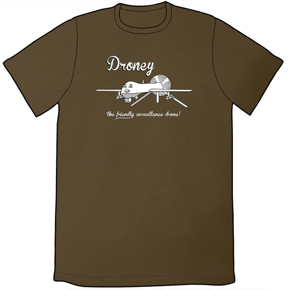 Droney the Friendly Drone Shirt Shirts Tom Tomorrow