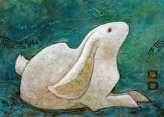 Pale Beasts Prints Art Cyberduds Verdigris Rabbit - 16x12($14)  