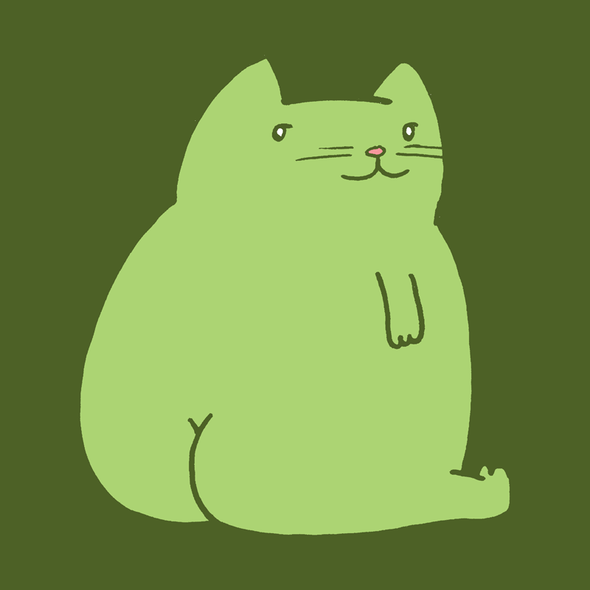 Butt Cat Shirt (Olive) Shirts Jeffrey Rowland