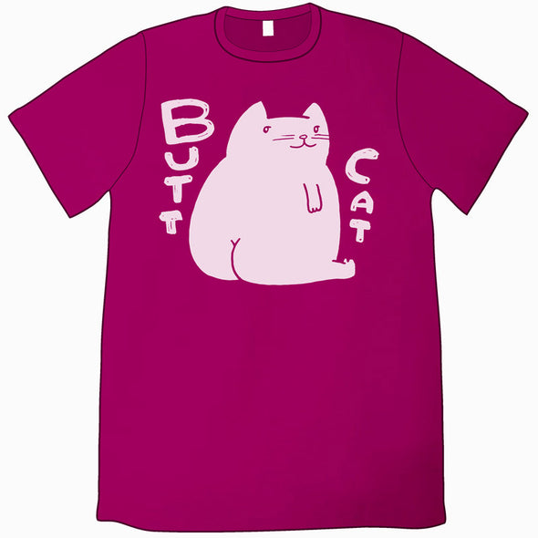 Butt Cat Shirt (Raspberry) Shirts Jeffrey Rowland