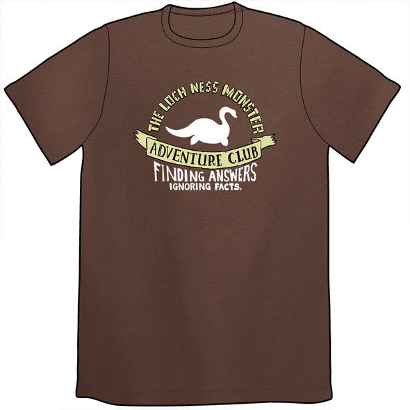 Loch Ness Monster Adventure Club Shirt Shirts Brunetto Unisex Small Brown  