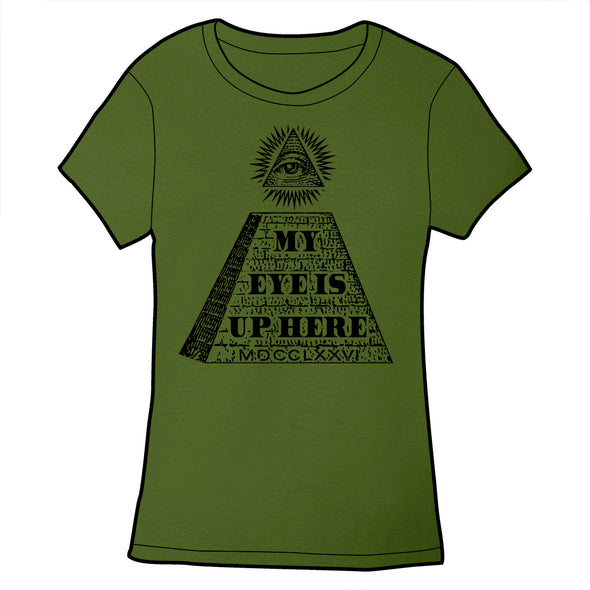 My Eye is Up Here Shirt Shirts Jeffrey Rowland Ladies Small