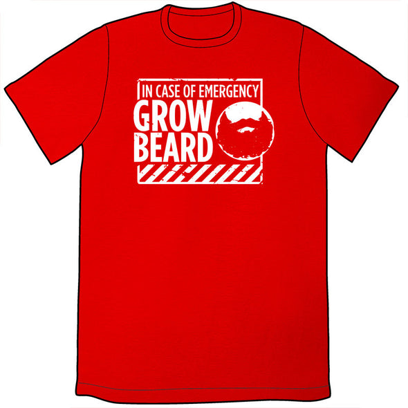 In Case of Emergency, Grow Beard Shirt (by Wondermark) Shirts Brunetto   