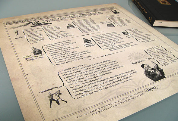 The Genre-Fiction Generator Poster Art Wondermark