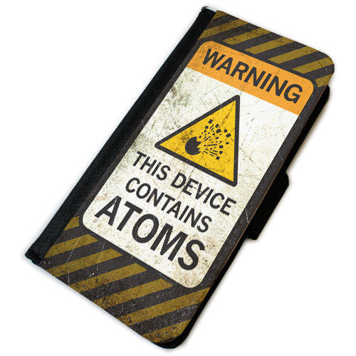 This Device Contains Atoms: Phone Wallet Case Accessories Wondermark