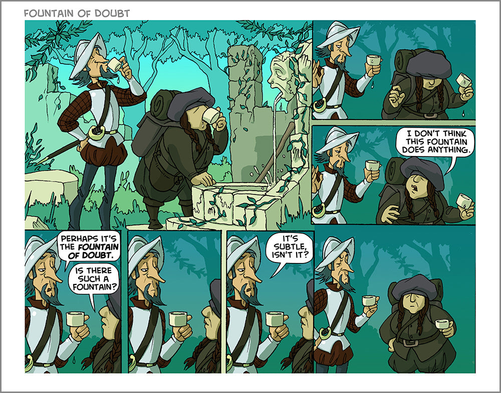 Oglaf Classic Comic Prints Art Oglaf Fountain of Doubt