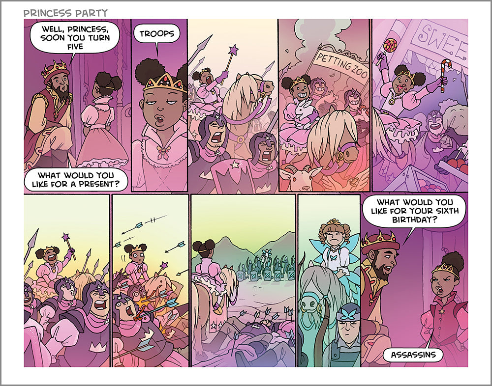 Oglaf Classic Comic Prints Art Oglaf Princess Party