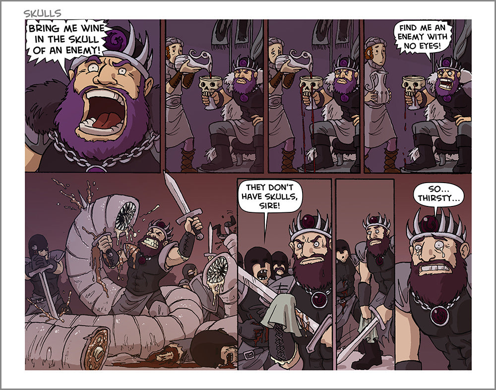 Oglaf Classic Comic Prints Art Oglaf Skulls