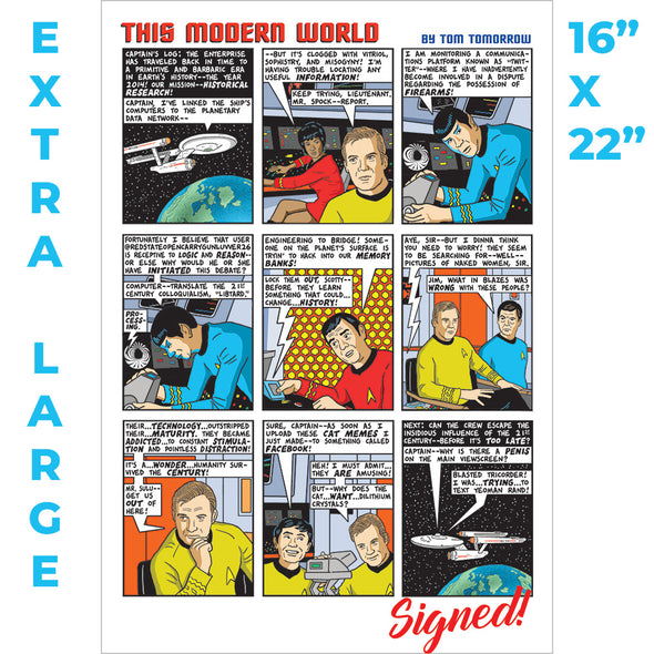 Signed This Modern World Prints Prints TMW Star Trek XL (16x22" - $48)  
