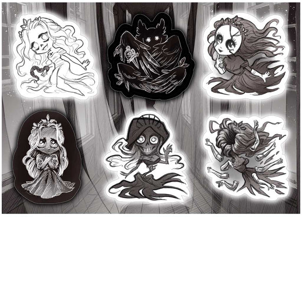 Slay the Princess - The Pristine Cut Sticker Sheets, Wave 2 Stickers Black Tabby Games Set 02