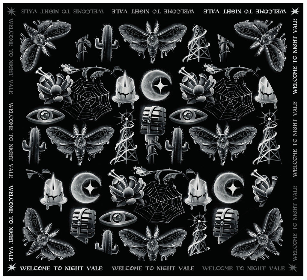 Monochromatic Icons Bandana Accessories Welcome to Night Vale