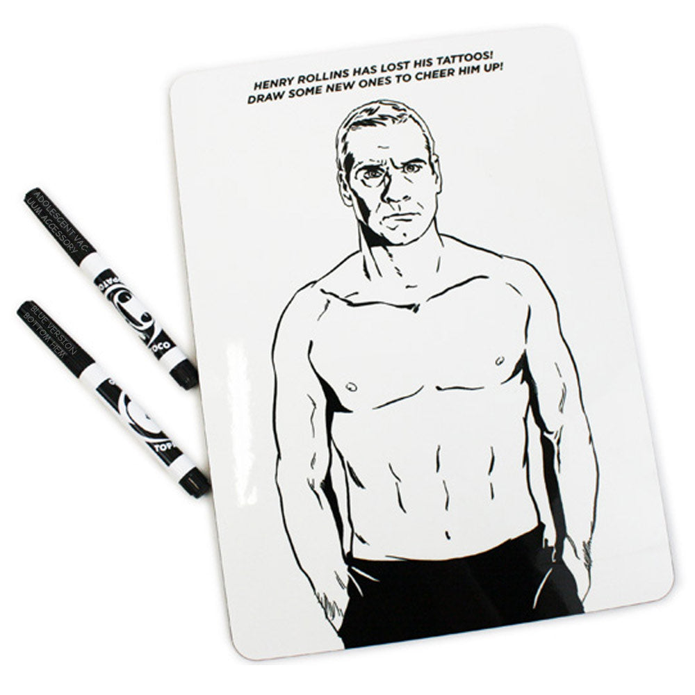 Henry Rollins Tattoo Whiteboard Housewares Brandon Bird