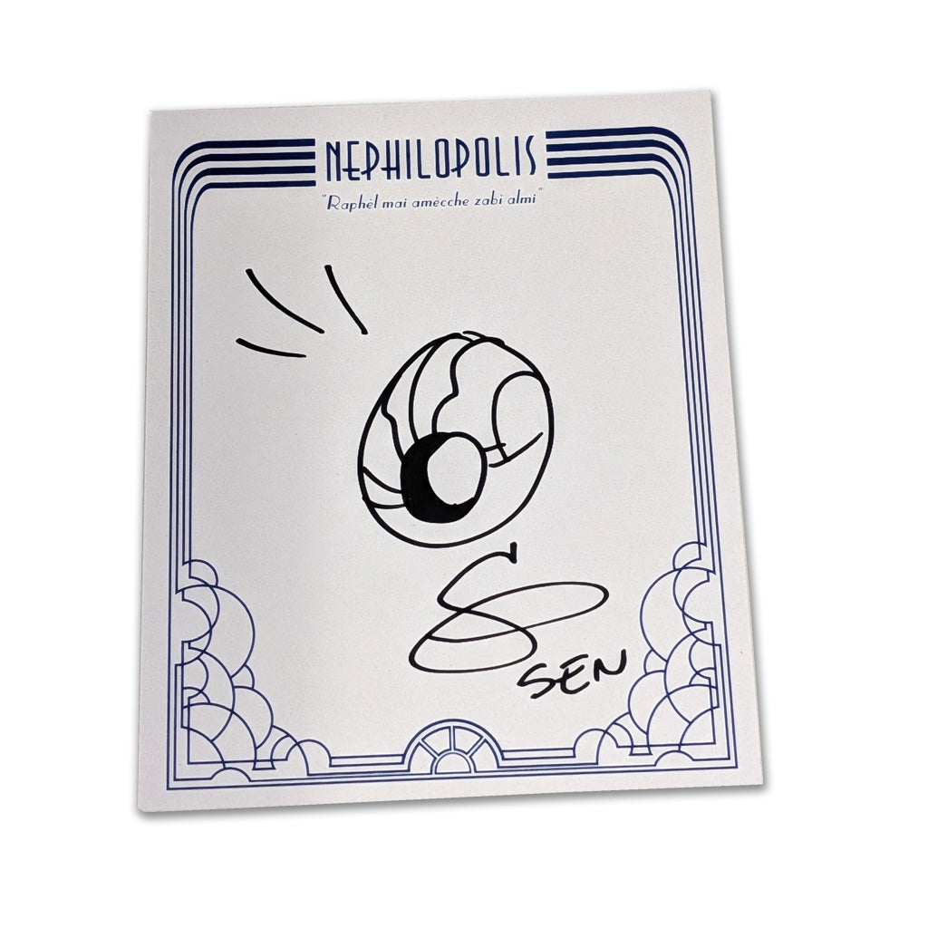 Bookplate Signed and Sketched by Sen Art Dresden Codak