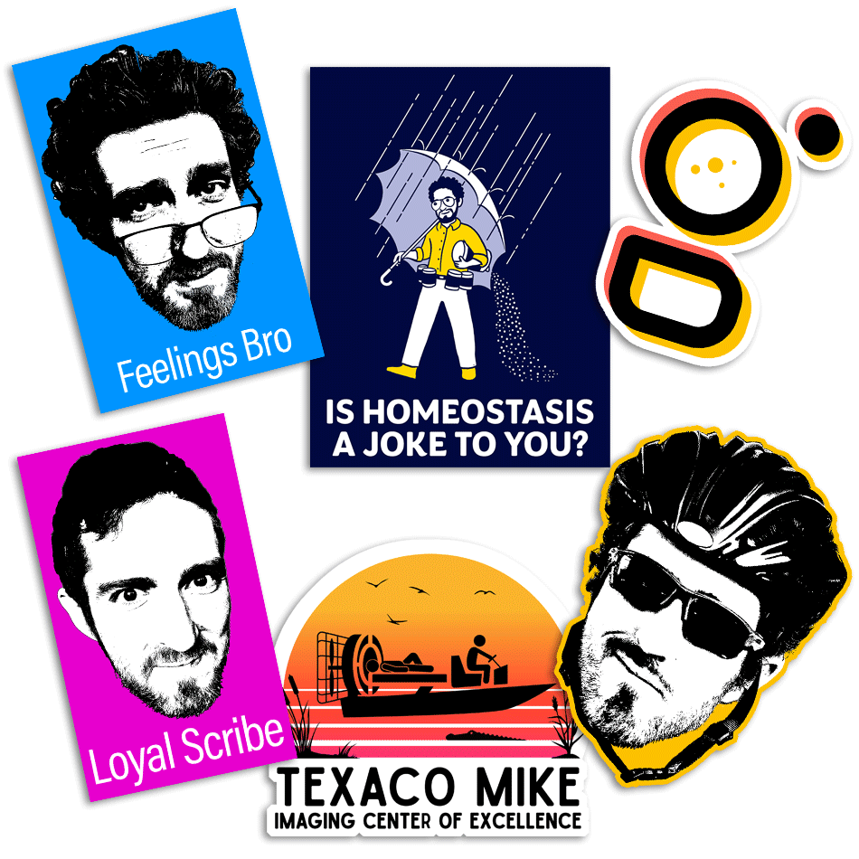 Dr. Glaucomflecken Sticker Pack 01 Stickers TopatoCo Default Title  