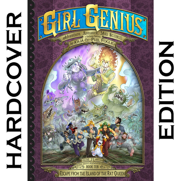 Girl Genius Book 23: Escape from the Island of the Rat Queen Books Girl Genius Hardcover