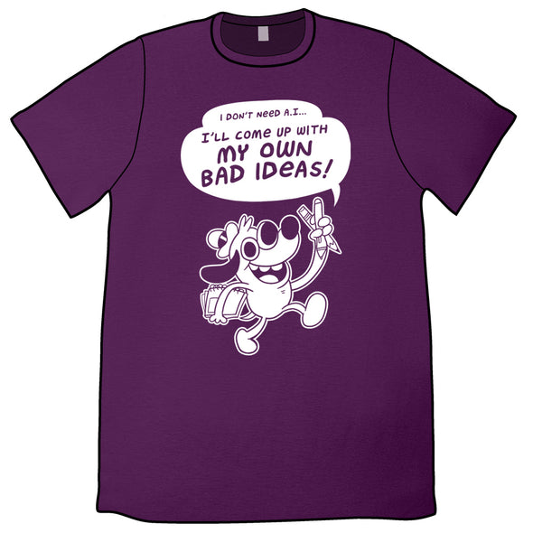 Bad Ideas Shirt PRE-ORDER Shirts KC Green Eggplant/Purple Unisex S