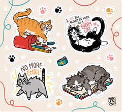 Cats n' Cryptids Sticker Sheets Stickers Kate Leth Cats