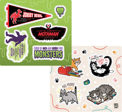 Cats n' Cryptids Sticker Sheets Stickers Kate Leth Both!