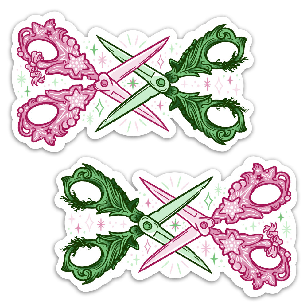 Wicked Scissors Sticker 2-pack