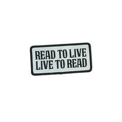 Library Comic Patches Pins and Patches LC READ TO LIVE  
