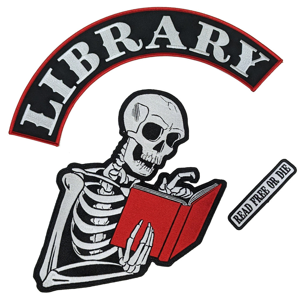 LIBRARY/READERS Skeleton Patch Set – TopatoCo