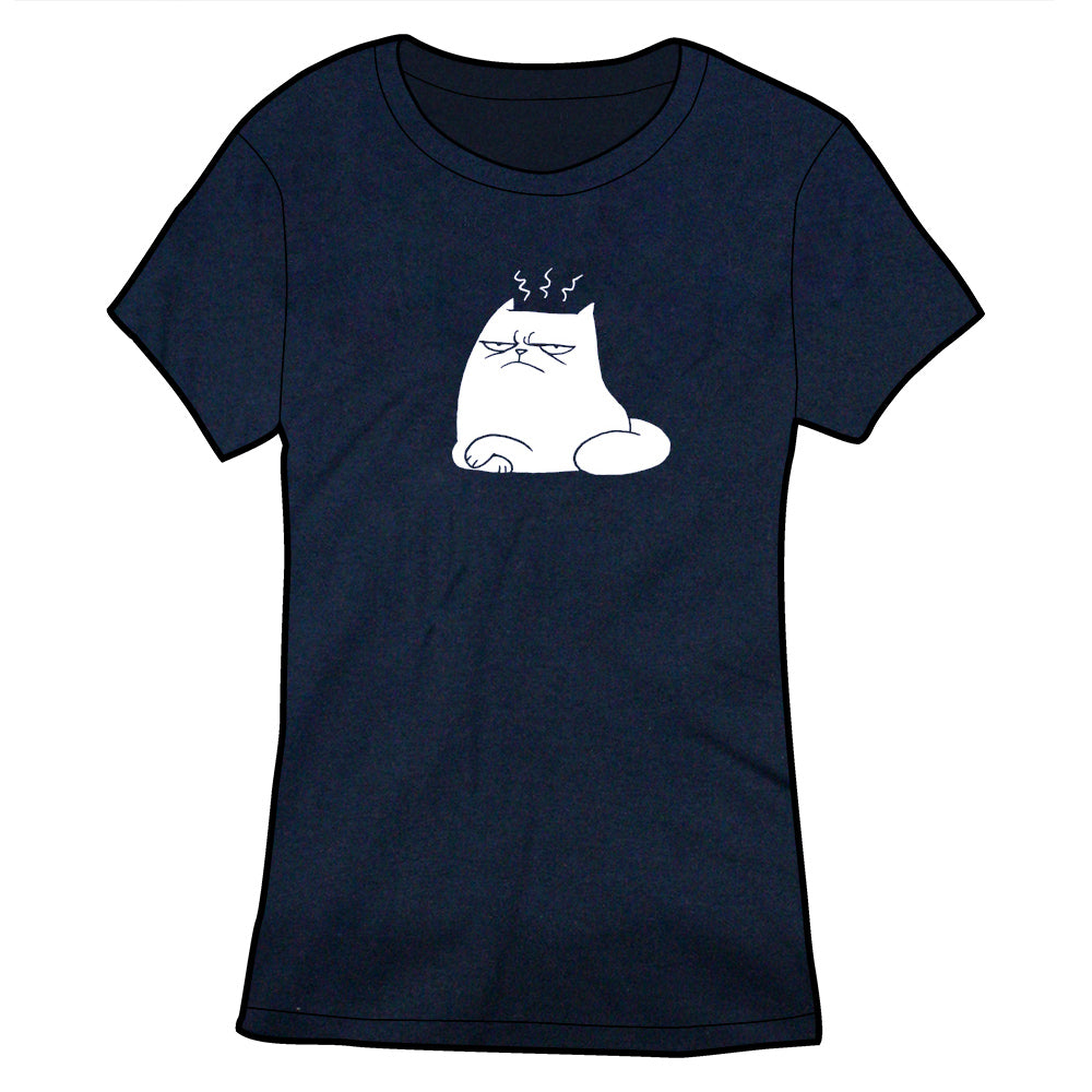 Judgement Cat Shirt PRE-ORDER Shirts Oglaf Navy Blue Fitted Small