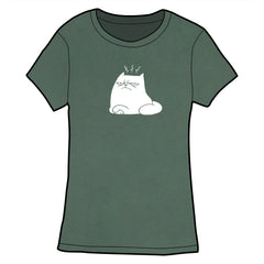 Judgement Cat Shirt PRE-ORDER Shirts Oglaf Royal Pine Fitted Small
