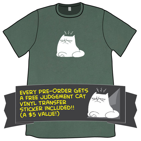 Judgement Cat Shirt PRE-ORDER Shirts Oglaf Royal Pine Unisex Small
