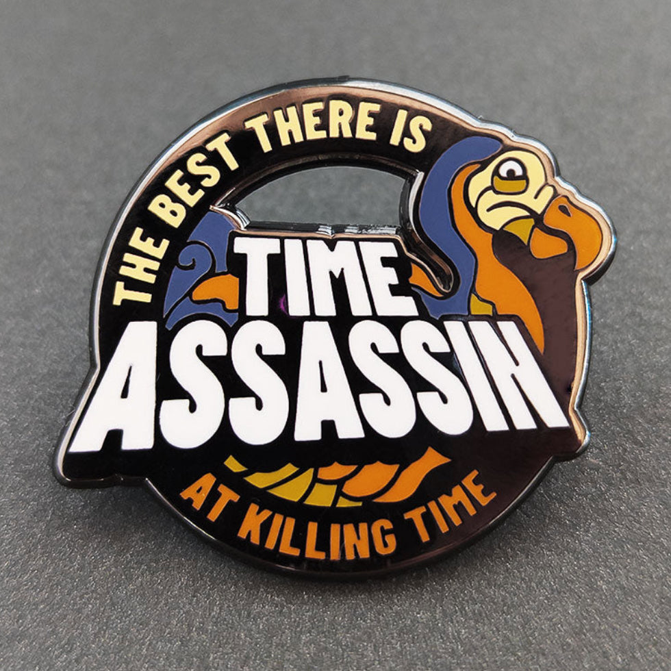 Wondermark Enamel Pins | SERIES 2 Pins and Patches Wondermark Time Assassin (Dodo)