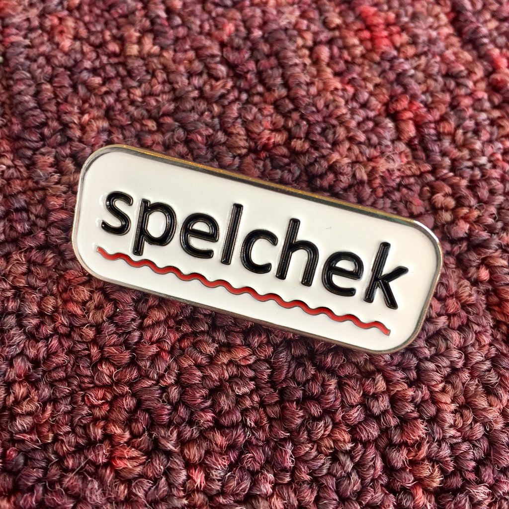 Wondermark Enamel Pins | SERIES 1 Pins and Patches Wondermark Spelchek