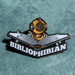 Wondermark Enamel Pins | SERIES 2 Pins and Patches Wondermark Bibliophibian (Diver)