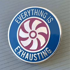 Wondermark Enamel Pins | SERIES 1 Pins and Patches Wondermark Exhausting