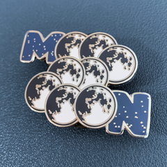 Wondermark Enamel Pins | SERIES 2 Pins and Patches Wondermark Mooooooon