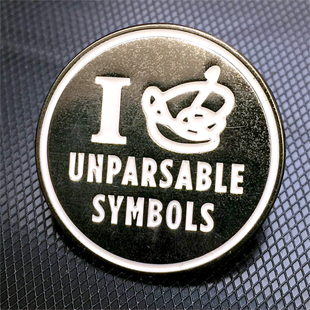 Wondermark Enamel Pins | SERIES 1 Pins and Patches Wondermark Unparsable