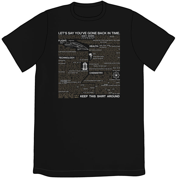 Time Traveler Essentials Shirt Shirts Brunetto Unisex Small Black 