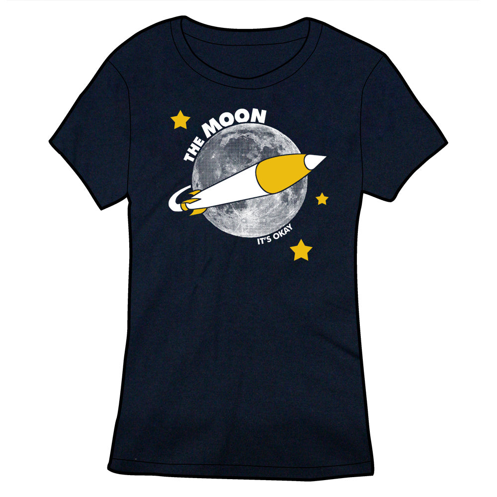 The Moon Shirts Shirts Cyberduds Fitted Small It's Okay 