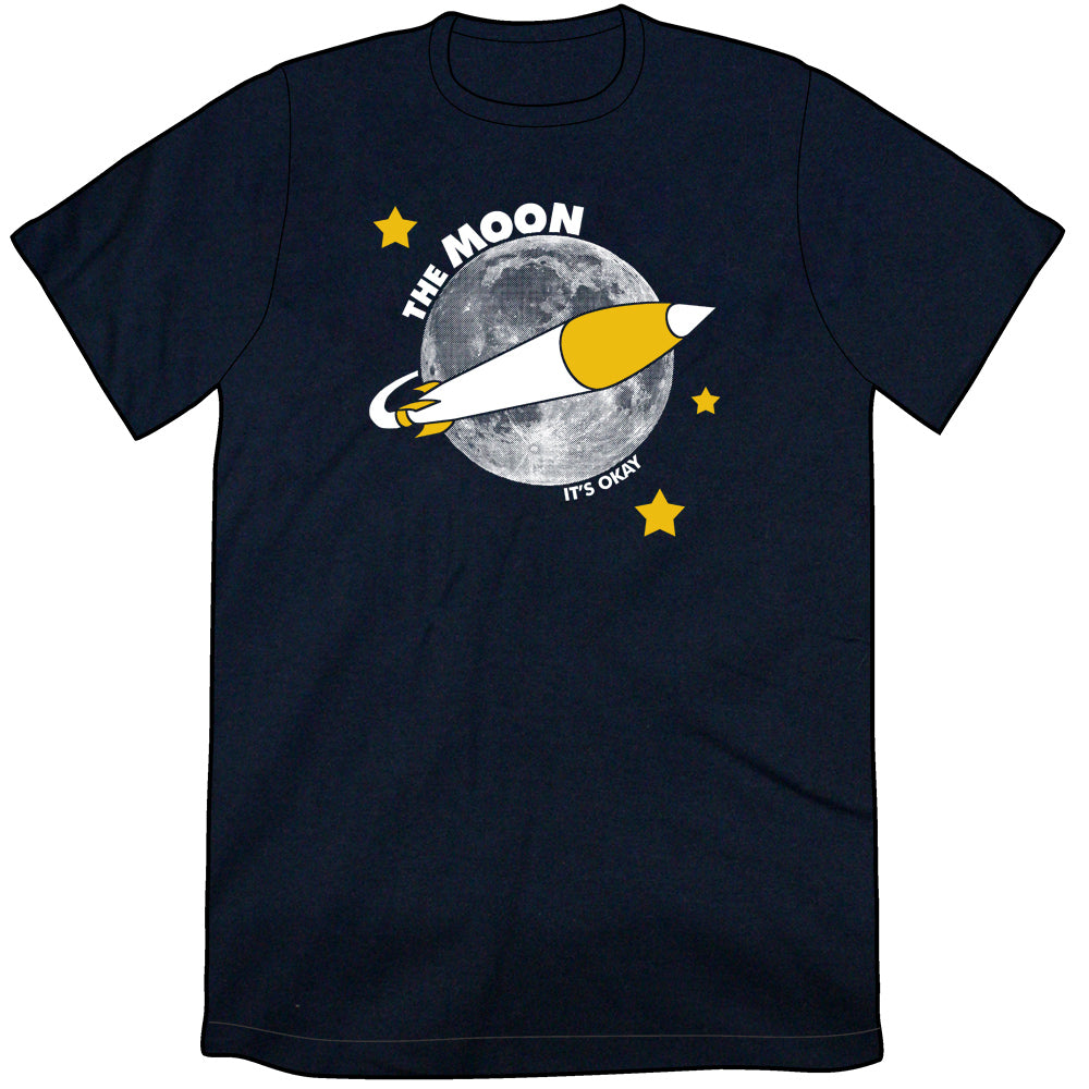 The Moon Shirts Shirts Cyberduds Unisex Small It's Okay 