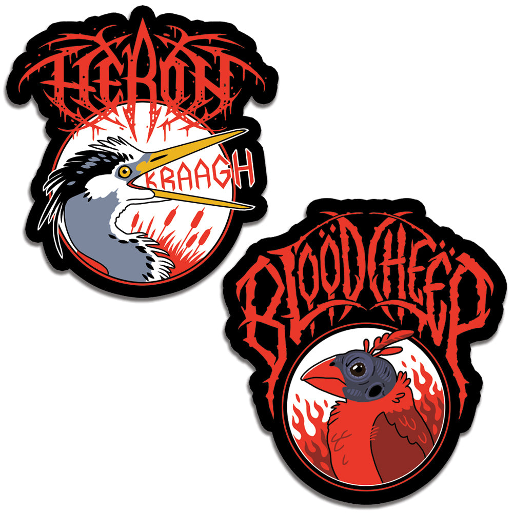 Metal Birds Sticker Pack